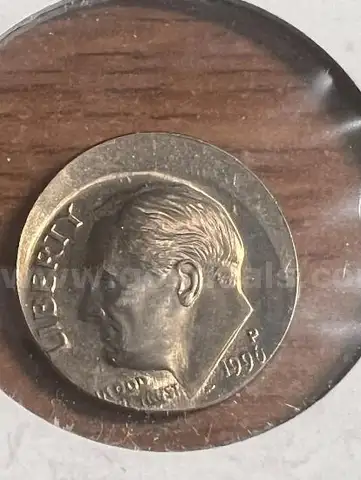 ERROR COIN 1996 OFF-CENTER ROOSEVELT DIME, Beautiful Coin!!!