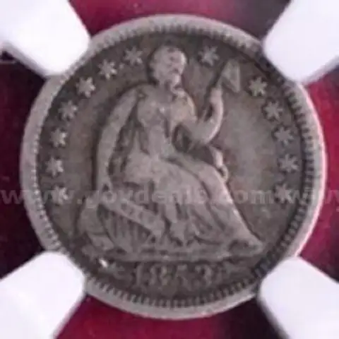 NGC F-12! 1853 w/ARROWS SEATED LIBERTY HALF DIME