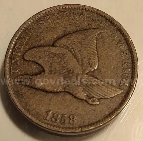 1858 Flying Eagle Cent. Great Details! Even In The Tail Feathers!