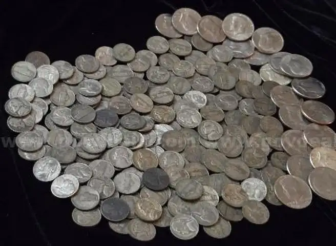 220 COIN LOT. 200 WAR Nickels 35% Silver Coins and 20 40% Silver Kennedy Half Dollar coins