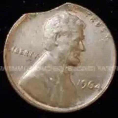 **Error Coin**1964 Lincoln Cent Clipped Planchet