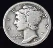 1917 *VERY RARE* Mercury Dimes 90% Silver