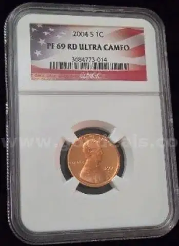 **ERROR COIN** PF69 RED ULTRA CAMEO DOUBLE DIE OBVERSE LINCOLN CENT