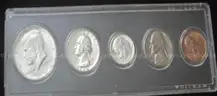 1964 Mixed Silver Coin Set. Beautiful Gift