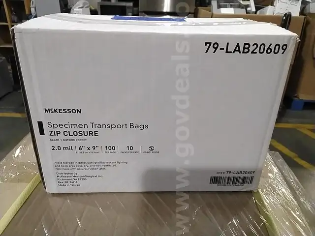 Mckessons Specimen Transport bags