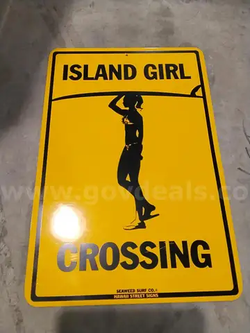 Island Girl Crossing Sign