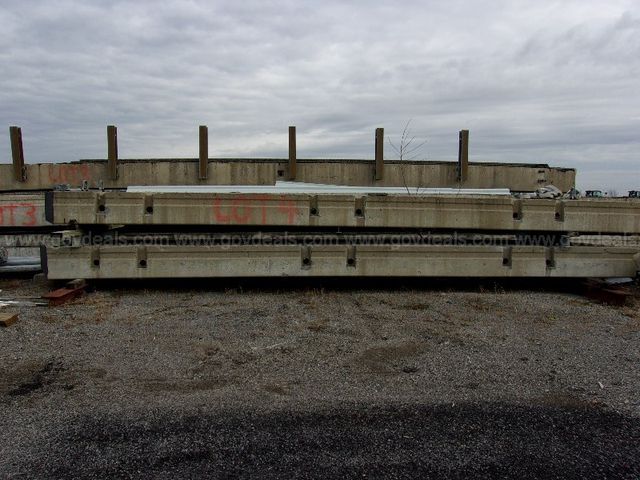 Lot Of 2 Prestressed Concrete Box Beams 17x48x 268 Long Allsurplus