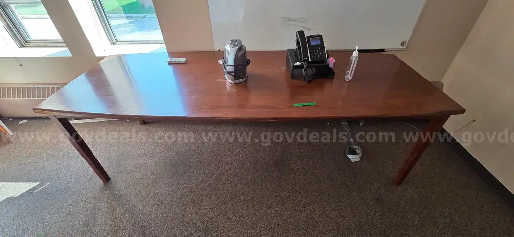 Hardwood Conference / Boardroom Table - Seats 8-10 People