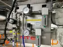 NTE M546 Double glovebox/bag splitter with downfeed funnel and dosing agitator