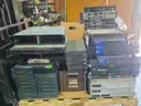 Lot of Miscellaneous networking switches and audiovisual devices