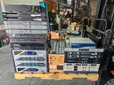 Lot of Miscellaneous networking switches and audiovisual devices