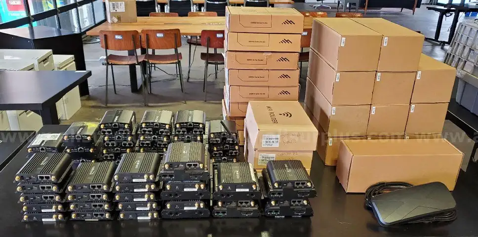 Network Equipment, Routers, Switches, Boosters, Antennas, Qty 65