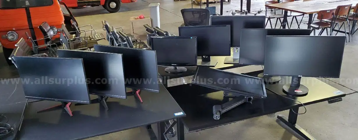 Computer Monitors, LCD, Acer, Asus, Dell, Samsung, Qty 15