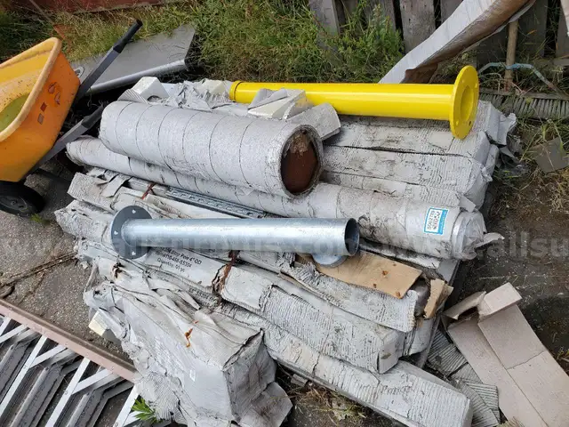 Construction Supplies, Cable Equipment, ConduitProtective Bollards, Steel Bollards, Pipe Stands, Approx Qty 45
