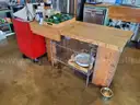 Office Kitchen Furniture, Appliances, Fridge, Dishware, Coffee Maker, Island, Misc Kitchenware, 1 LOT