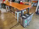 Office Kitchen Furniture, Appliances, Fridge, Dishware, Coffee Maker, Island, Misc Kitchenware, 1 LOT