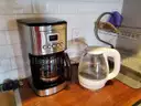 Office Kitchen Furniture, Appliances, Fridge, Dishware, Coffee Maker, Island, Misc Kitchenware, 1 LOT