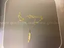 14K 18&#x201D; Feather Necklace ( Retail Tag Price $700.00 )