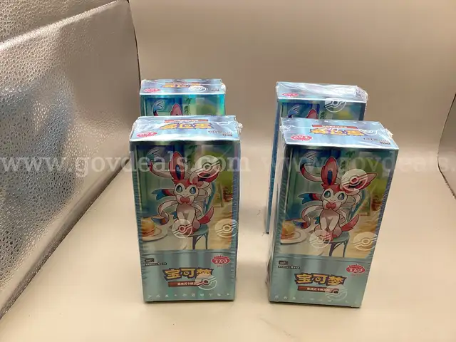 Lot of 4 Boxes of Pokemon TCG Chinese Gem Pack Vol.2 Booster Box