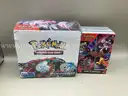 Lot of 2 Boxes of Pok&#xE9;mon Scarlet &#x26; Violet Paradox Rift , Scarlet &#x26; Violet Destined Rivals Booster Bundle