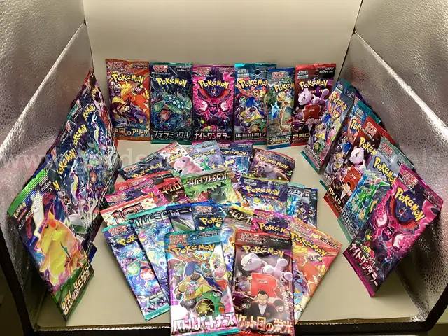 Lot of 50 packs of Various Japanese Pokemon Booster Packs