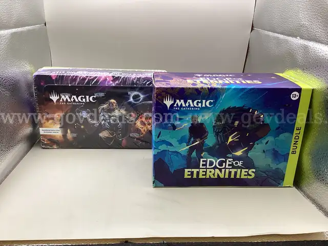 Lot of 2 MAGIC The Gathering EDGE of ETERNITIES Bundle and EDGE of ETERNITIES Play Booster