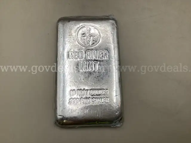 10 Troy ounces .999 Fine Silver ( Red River Mint )