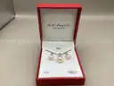 Cultured Freshwater Pearl (8&#x26;9mm) and Diamond Accent Pendant Necklace and Earrings Set. 14K GOS ( Retail $450.00 )