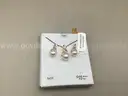 Cultured Freshwater Pearl (8&#x26;9mm) and Diamond Accent Pendant Necklace and Earrings Set. 14K GOS ( Retail $450.00 )
