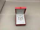 Cultured Freshwater Pearl (8&#x26;9mm) and Diamond Accent Pendant Necklace and Earrings Set. 14K GOS ( Retail $450.00 )