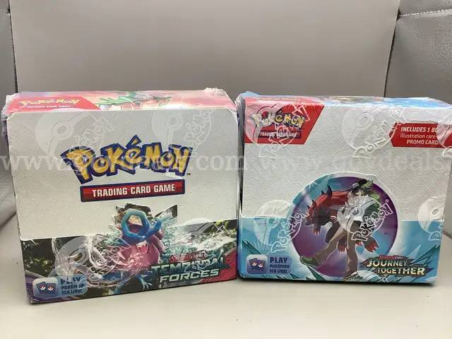 Lot of 2 Boxes of Pok&#xE9;mon Cards: Terminal Forces and Journey Together