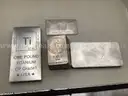 Lot of 4 Metal Bars (Titanium &#x26; Bismuth)