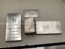 Lot of 4 Metal Bars (Titanium &#x26; Bismuth)