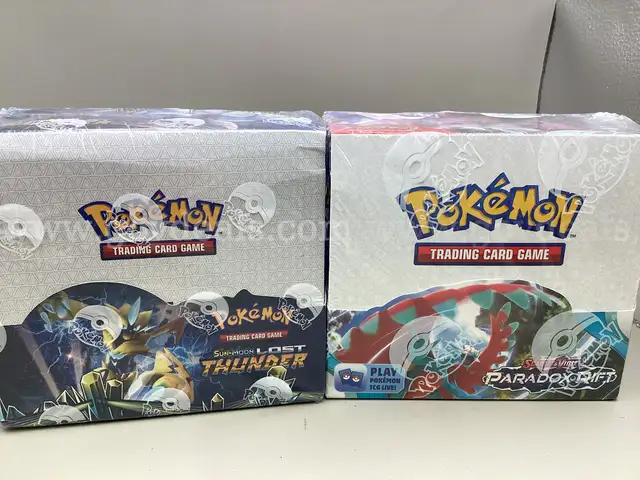 Lot of 2 Boxes of Pok&#xE9;mon Cards: Lost Thunder and Paradox Rift