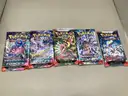 Pok&#xE9;mon Mega Evolution Elite Trainer Box, Scarlet and Violet Stellar Crown Booster Bundle , 5 Booster Packs 