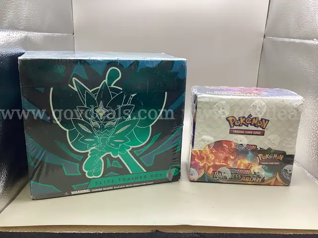 Lot of 2 Boxes of Pokemon: Twilight Masquerade Elite Trainer Box &#x26; Darkness Ablaze
