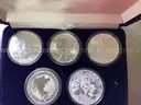 5  Troy ounces of 99.9 % Fine Silver ( 5 most popular Silver Coins on Earth)