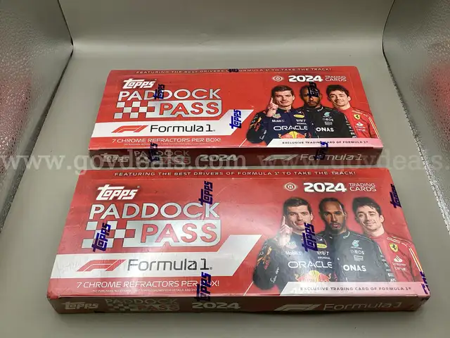 Lot of 2 Topps Formula One Paddock Pass Hobby Boxes (2024)