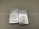 Lot of Two 5oz Silver Bars