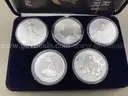 5  Troy ounces of 99.9 % Fine Silver ( 5 most popular Silver Coins on Earth)