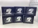 Lot of Six 2025 American Eagle One Ounce Silver Uncirculated Coins