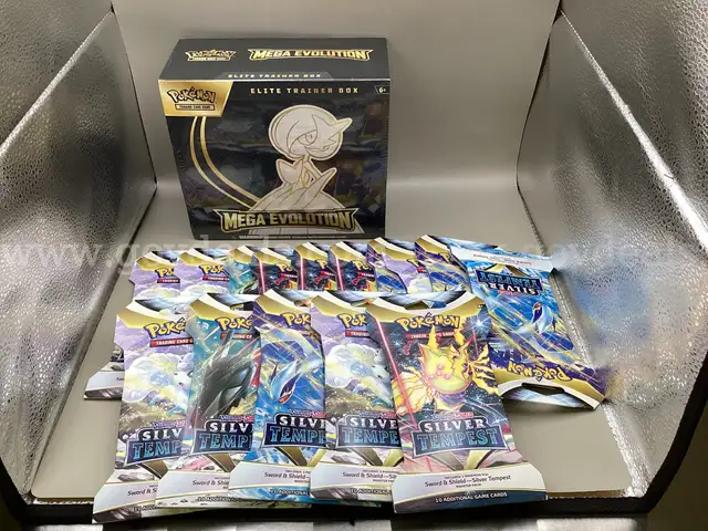 Pok&#xE9;mon Mega Evolution Elite Training Box, 15 TCG Booster packs