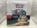Lot of 2 Boxes of Pokemon: Prismatic Evolutions Surprise Box &#x26; Paradox Rift