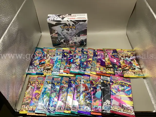 Japanese Pokémon Scarlet and Violet White Flare Booster Box and 30 assorted Japanese Pokémon Booster Packs 