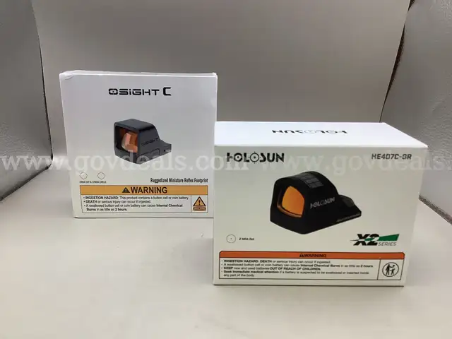 Olight Osight C open reflex red dot sight , Holosun HE407C-GR. X2. Series Elite Green 2MOA Reflex Sight
