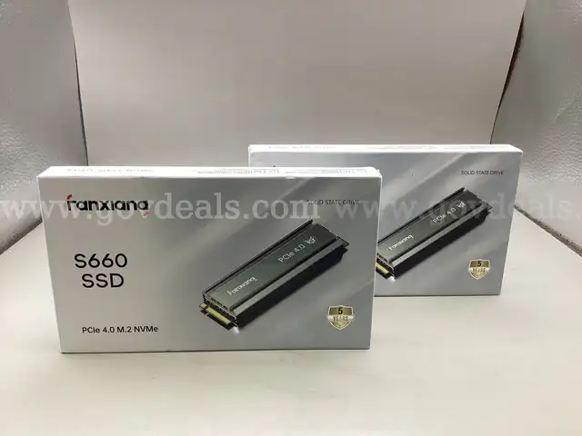 Lot of 2 Fanxiang S660 SSD SOLID STATE DRIVES