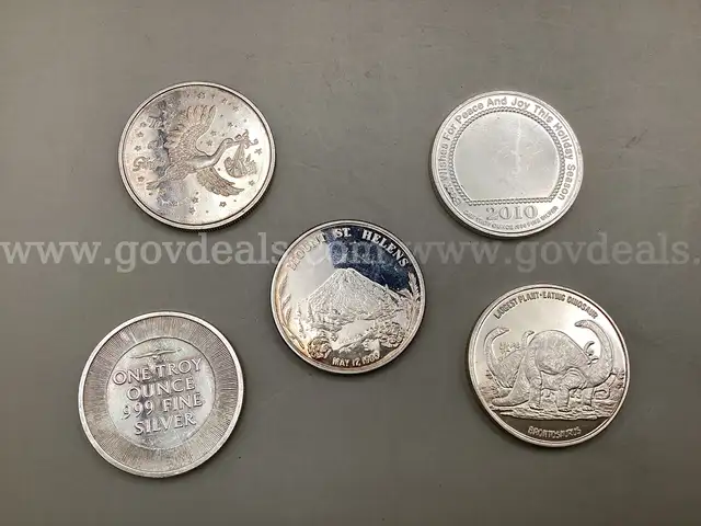 5 Troy ounces of 999.9 Fine Silver