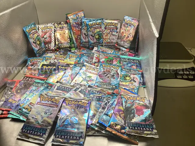 Lot of 65 packs of Various Pok&#xE9;mon Booster Packs