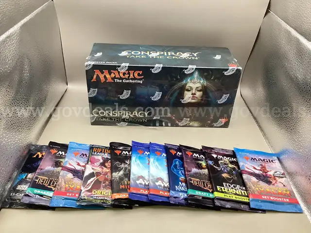 Magic the Gathering Conspiracy Take the Crown & 11 Booster Packs 