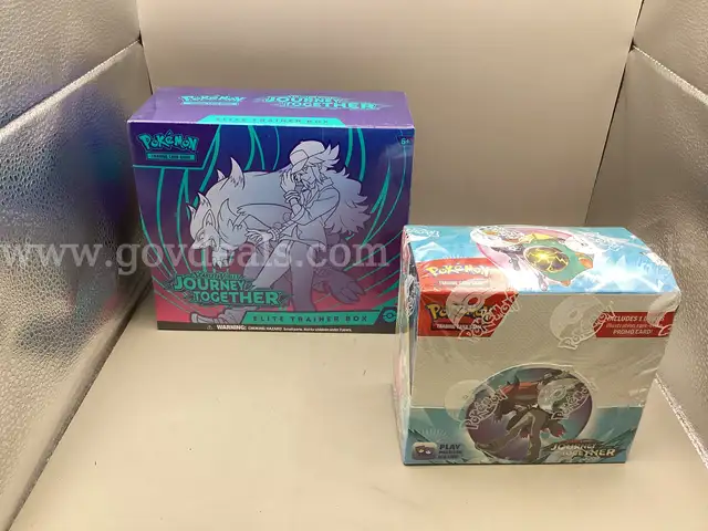 Lot of 2 Boxes of Pokemon: Journey Together Elite Trainer Box &#x26; Journey Together Booster